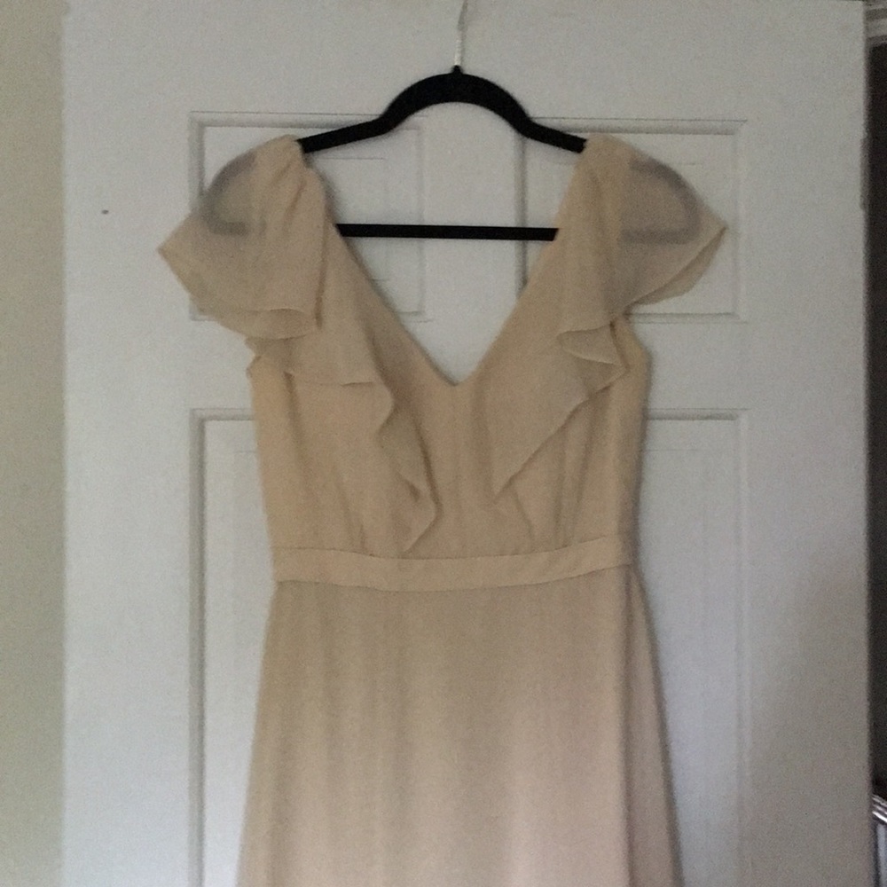 Jenny Yoo Cecelia dress in Luxe chiffon, champagne